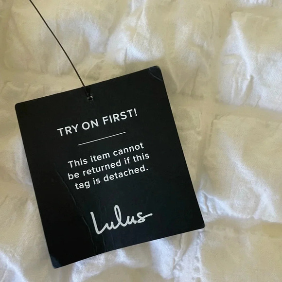 Lulus white strapless fringe mini dress - Picture 5 of 10